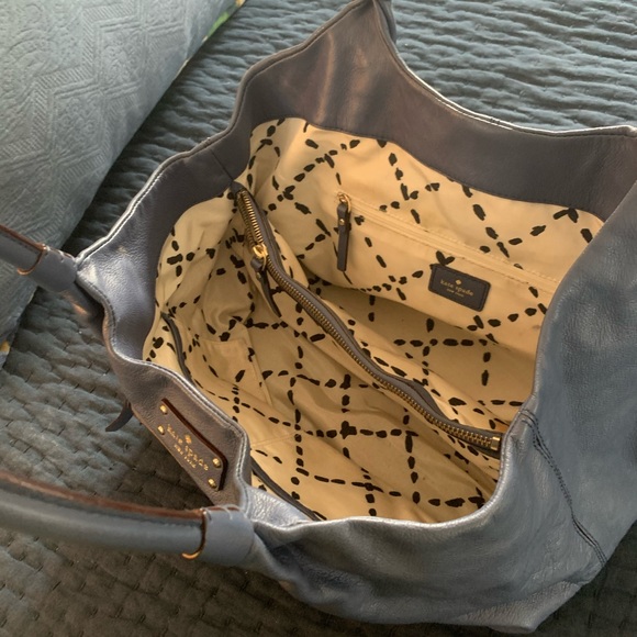 Kate Spade Blue Leather Satchel - Picture 4 of 4